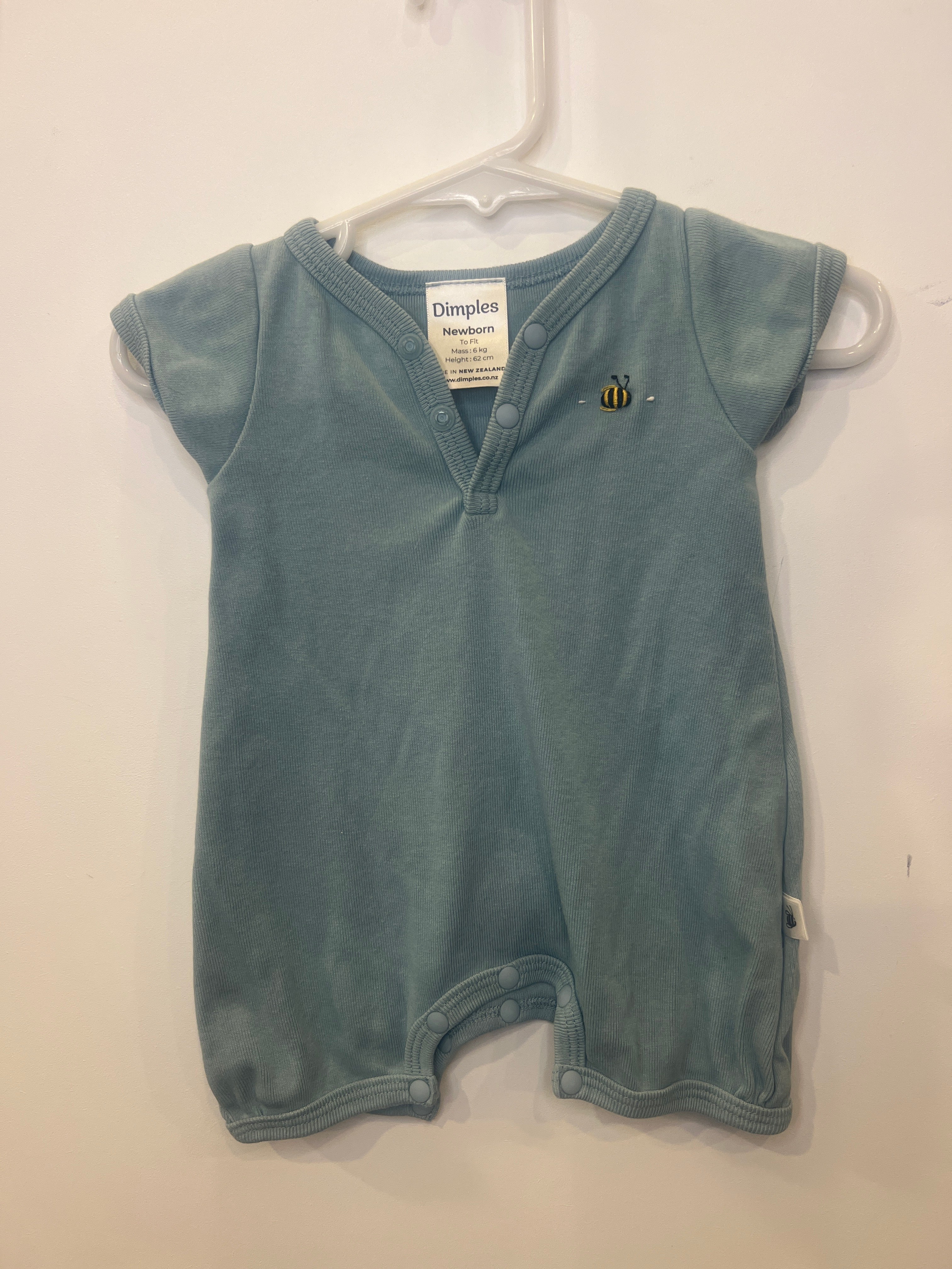 Dimples (newborn) Organic Cotton Romper