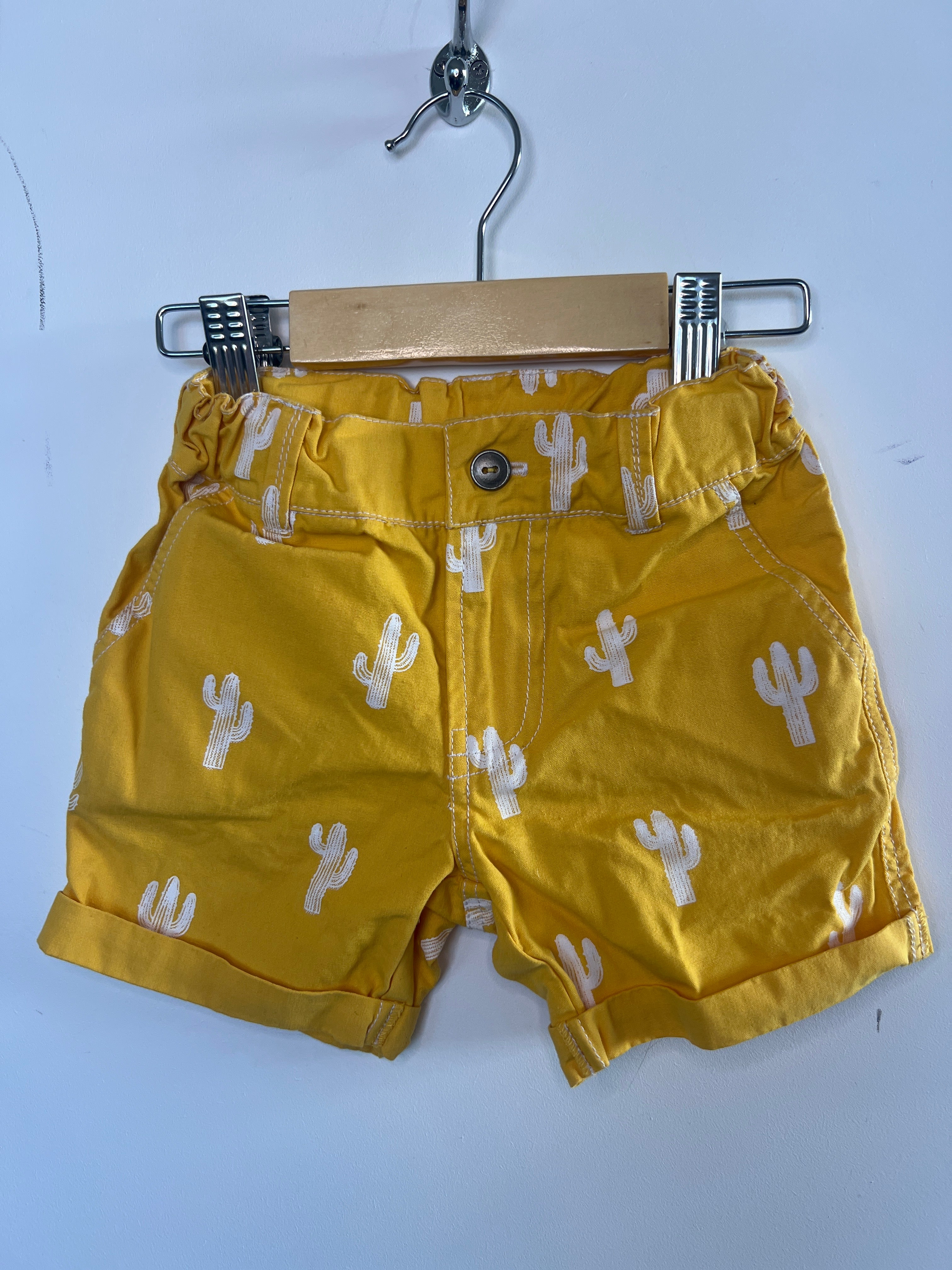 Kidsago (18m) Yellow Shorts with Adjustable Waist