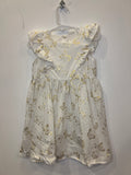 H&M (3 Years) White Dress with Gold Butterflies