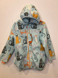 Fleece Lined Rain Jacket with Cat Print (approx 4 years)