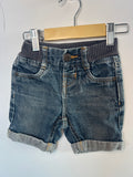 Pumpkin Patch (6-12m) Denim Shorts with Stretchy Soft Waist Band