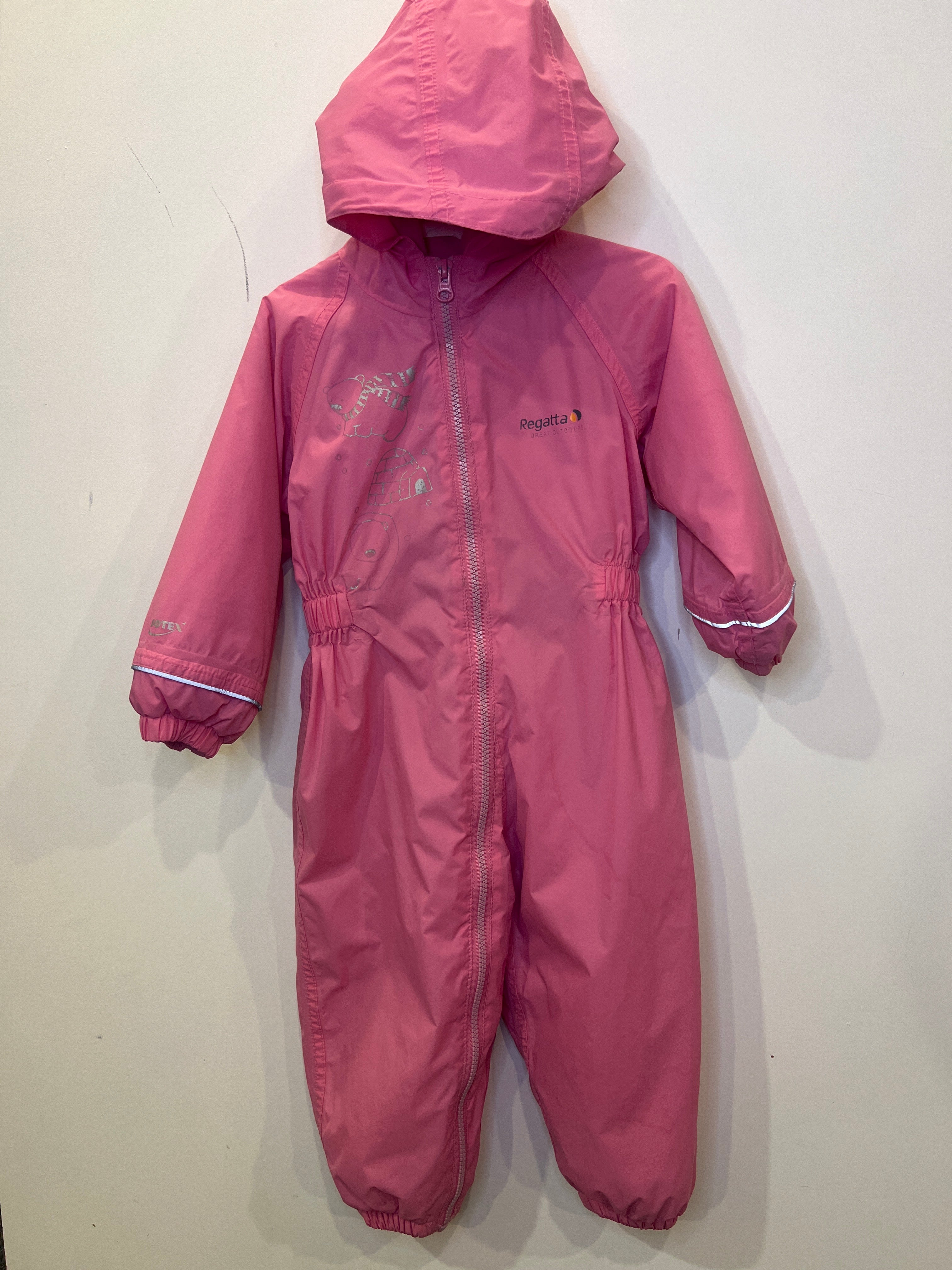 Regatta (18-24m) Padded and Partially Fleece Lined Waterproof Suit with Hood