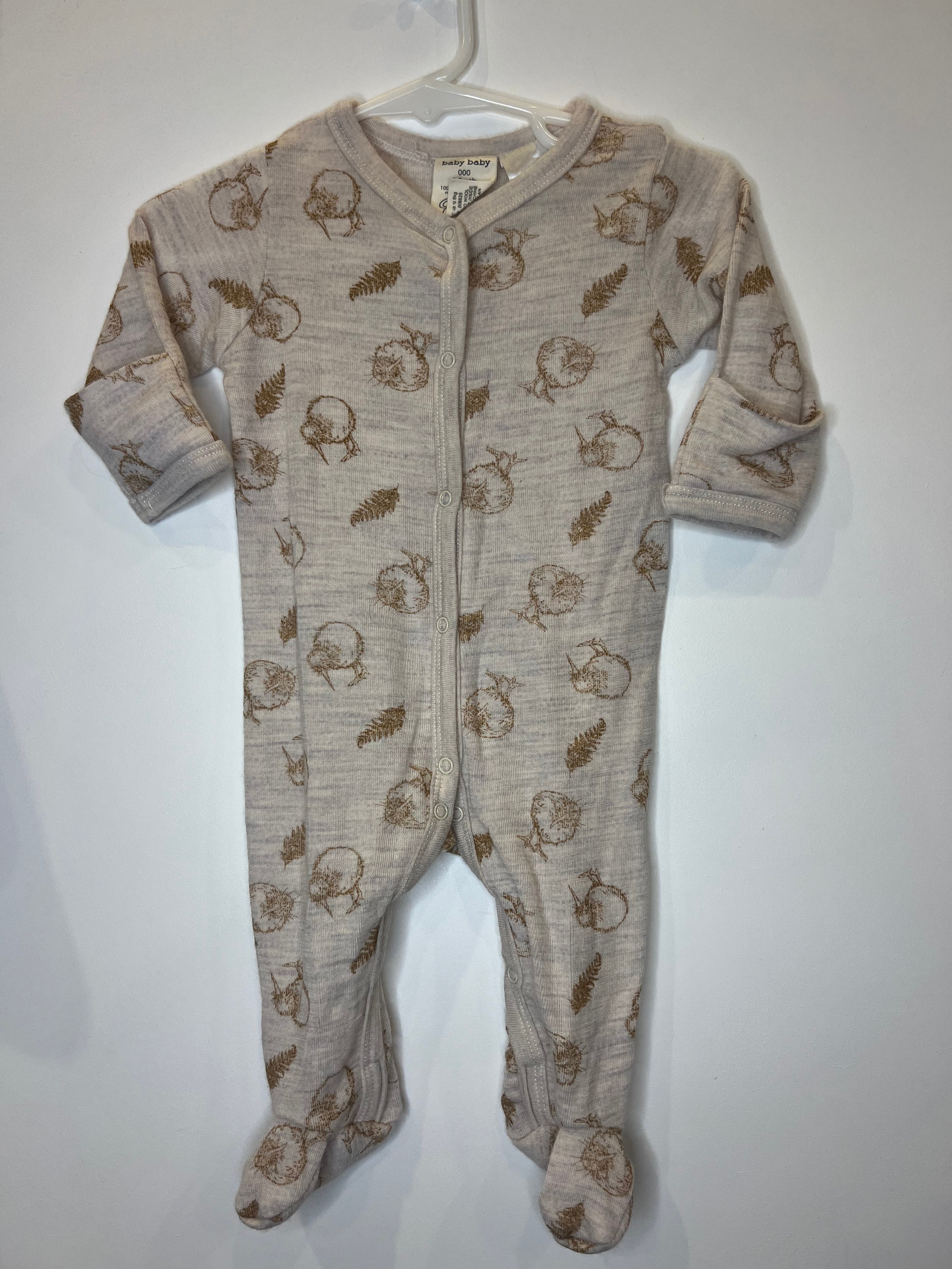 Baby Baby (0-3m) Merino Onesie
