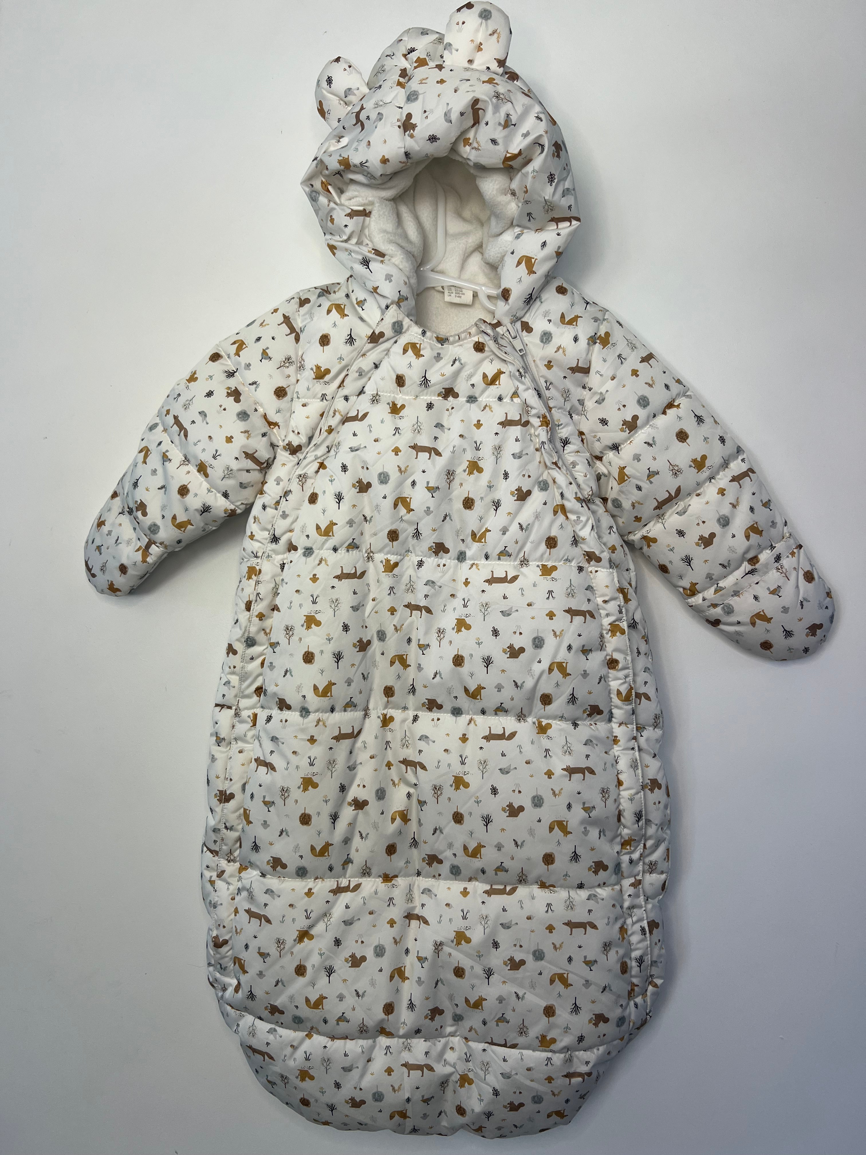 H&M (2-6m) Fleece Lined Pramsuit