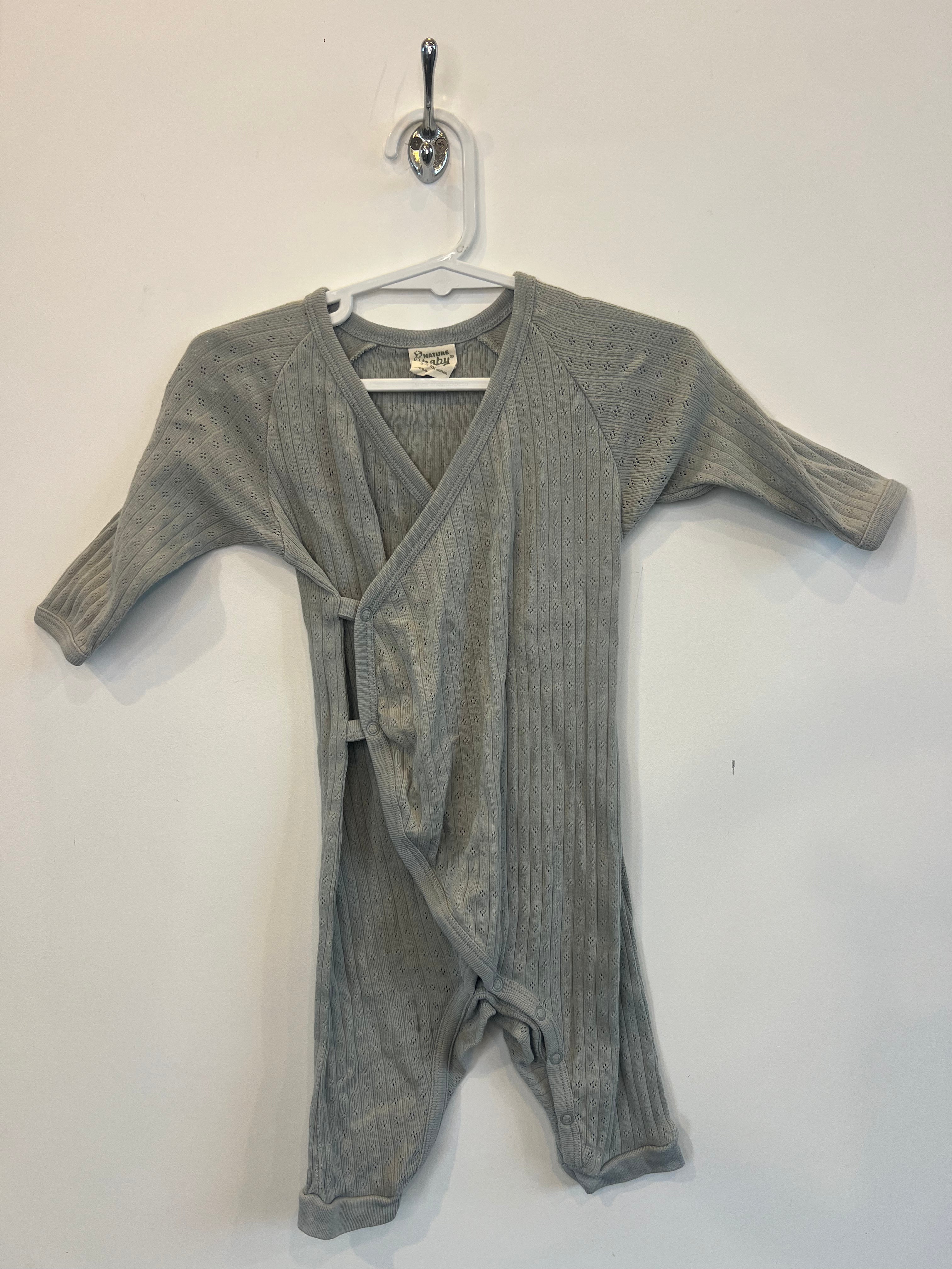 Nature Baby (3-6m) Kimono Pointelle *100% Organic Cotton*