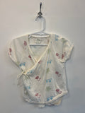 Nature Baby (6-12m) Short Sleeve Kimono Onesie *100% Organic Cotton*