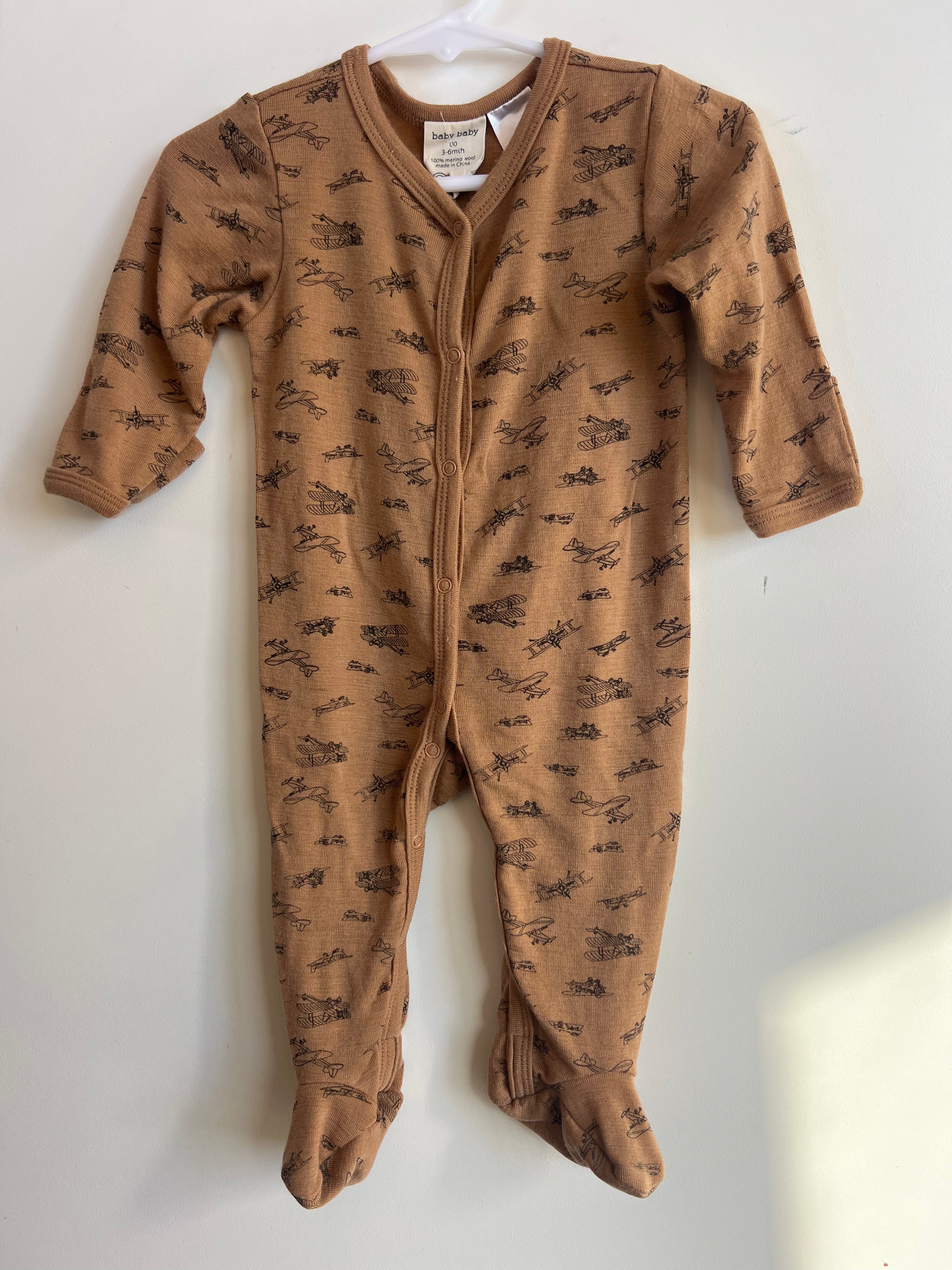Baby Baby (3-6m) Merino Onesie