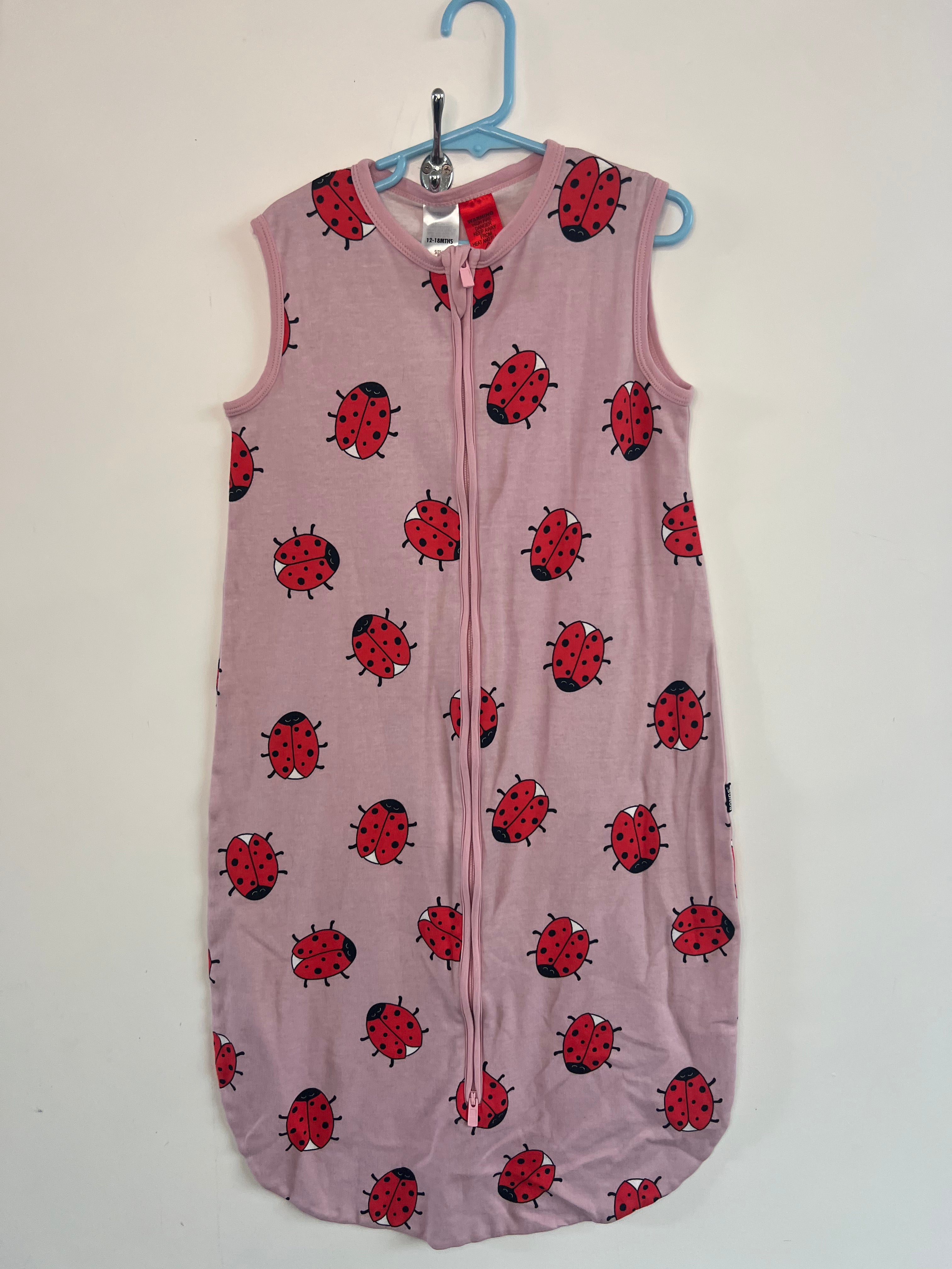 BONDS (12-18m) Pink Ladybird Sleep Sack