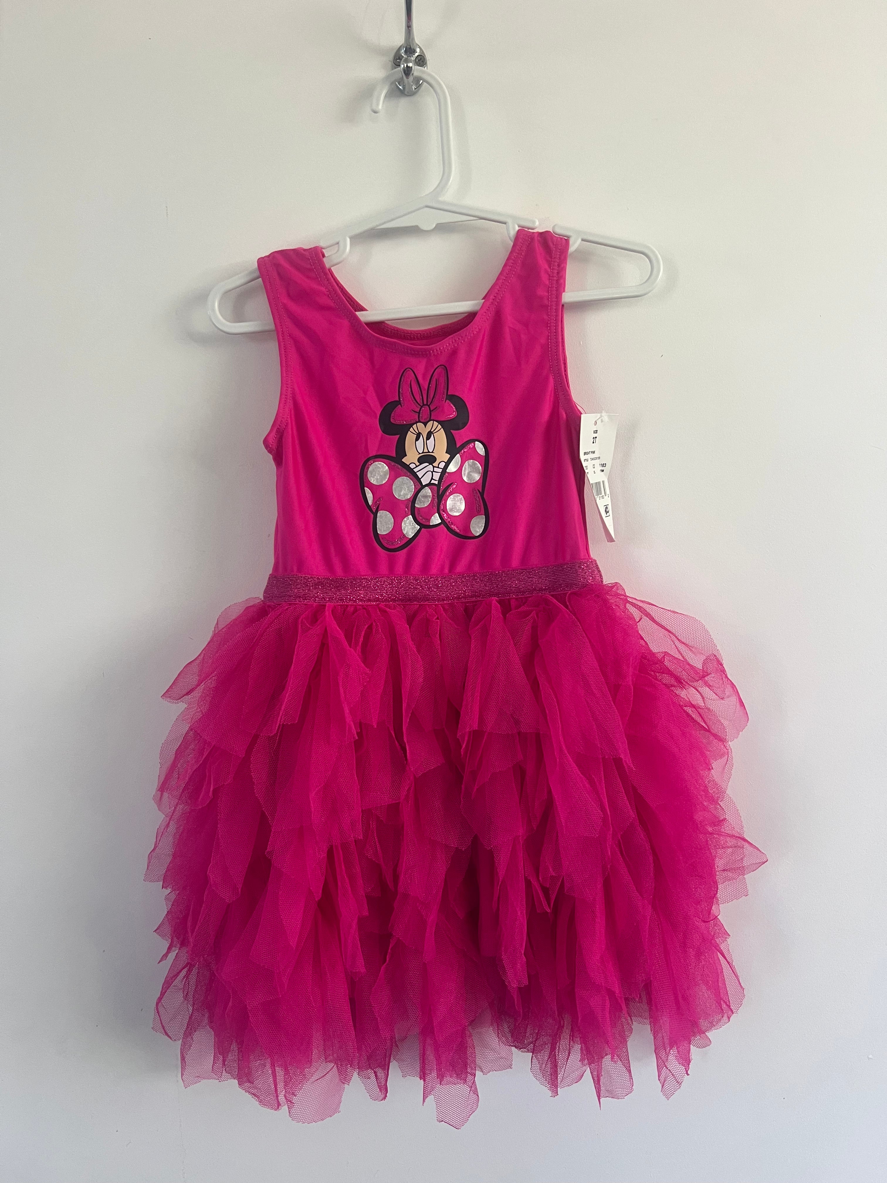 Minnie Mouse hot pink tulle dress (2 Years)