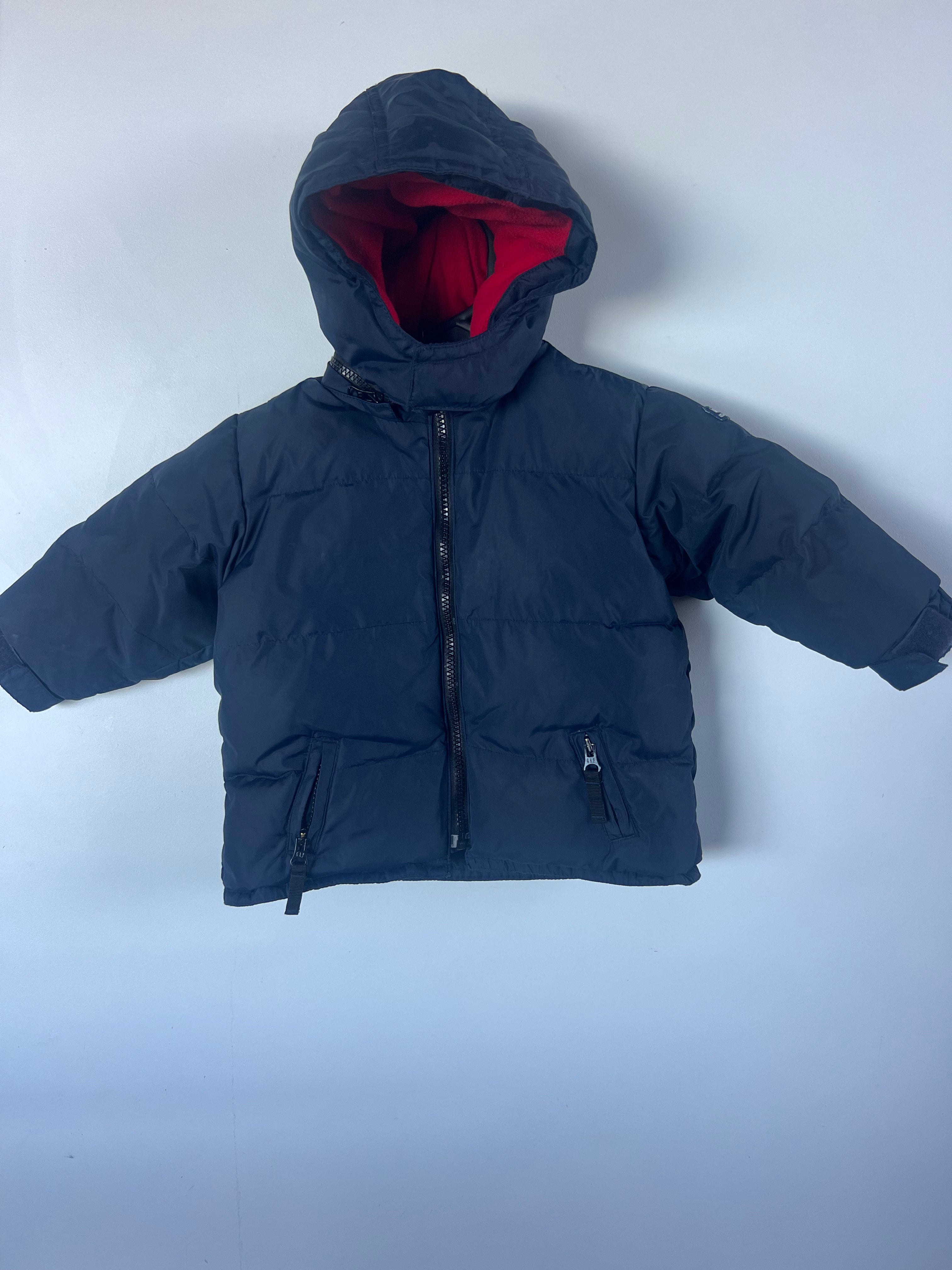 Baby Gap (12-18m) Down Filled, Fleece Lined Jacket - Removable Hood