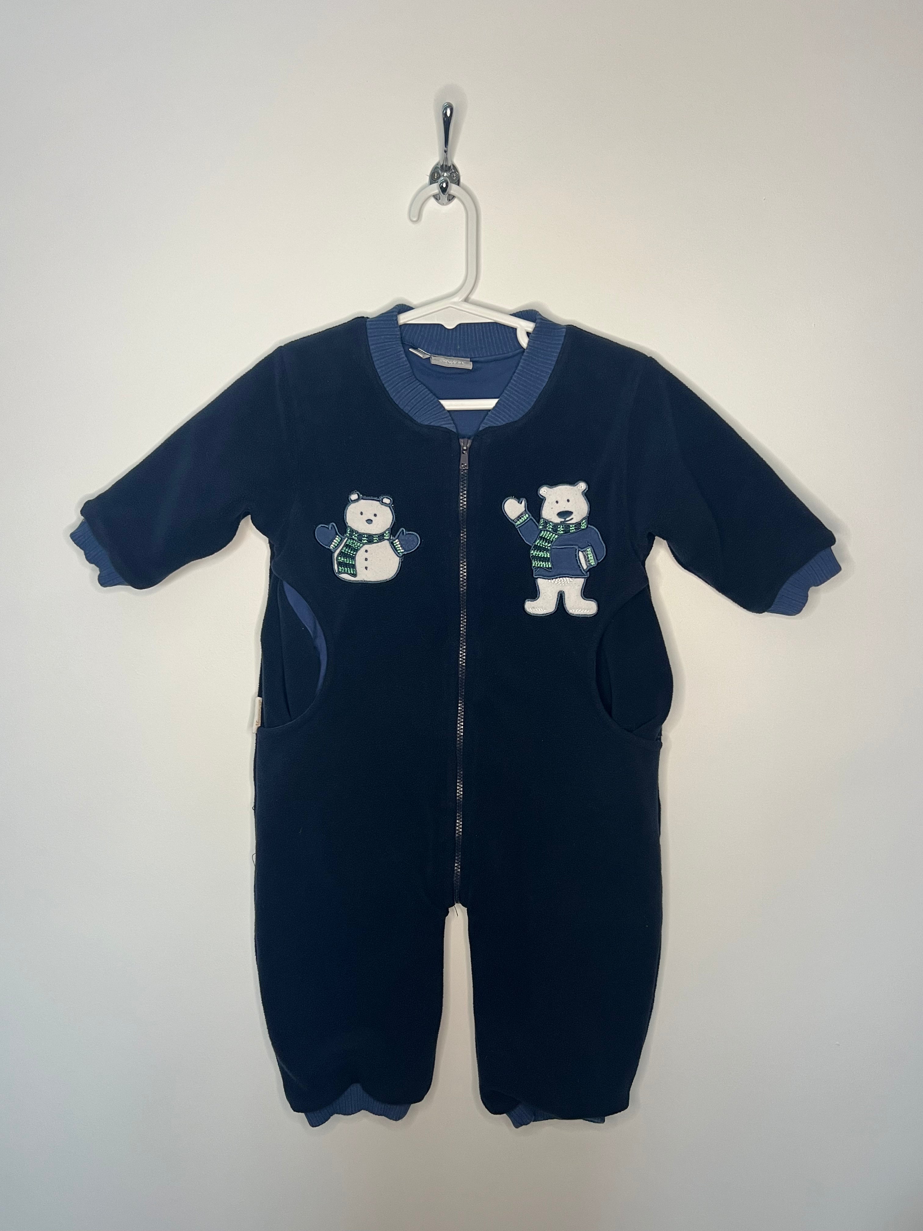 ELFWEAR (9-12 months) Fleece Pramsuit