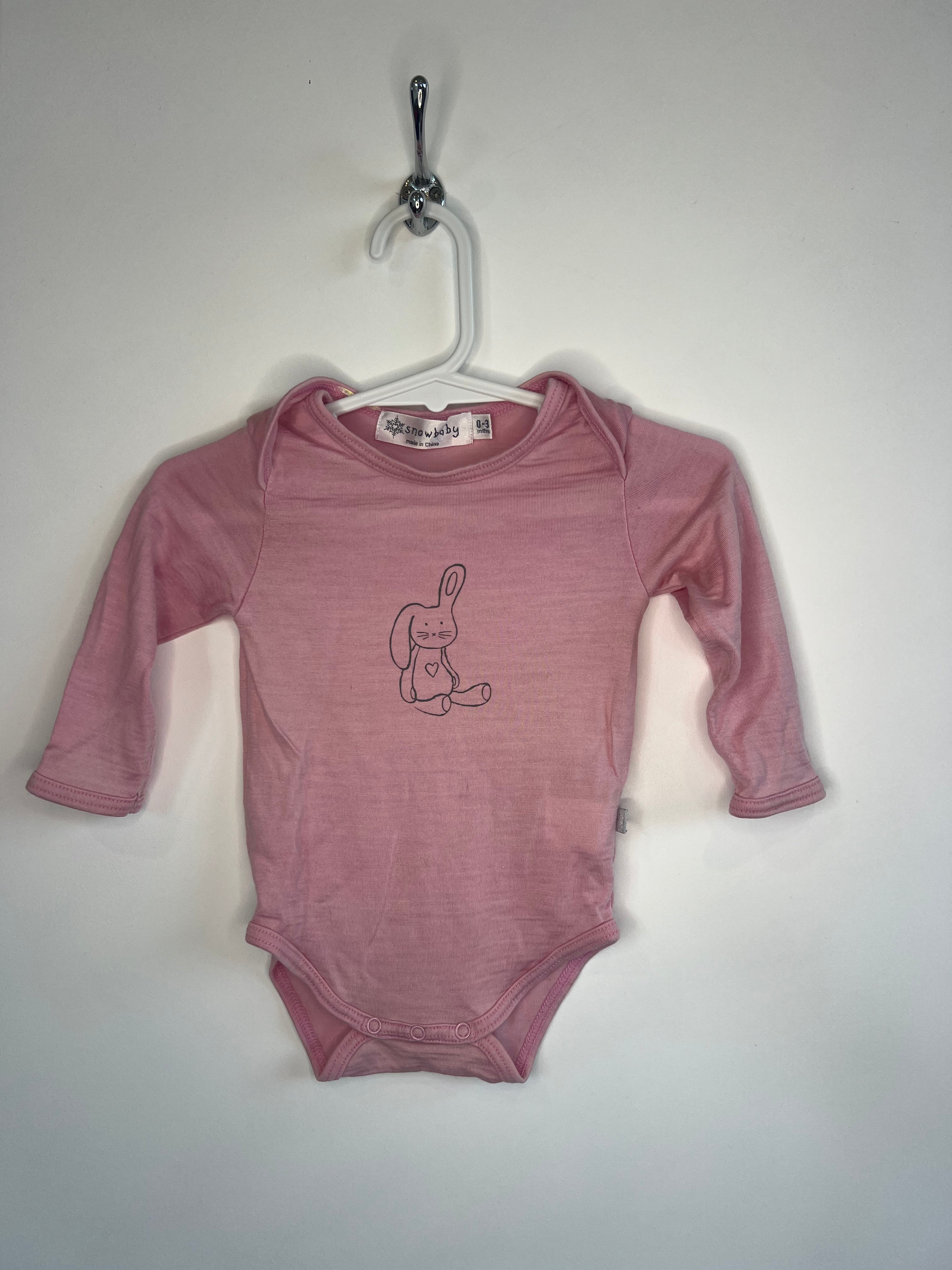 Snowbaby (0-3m) Merino Bodysuit