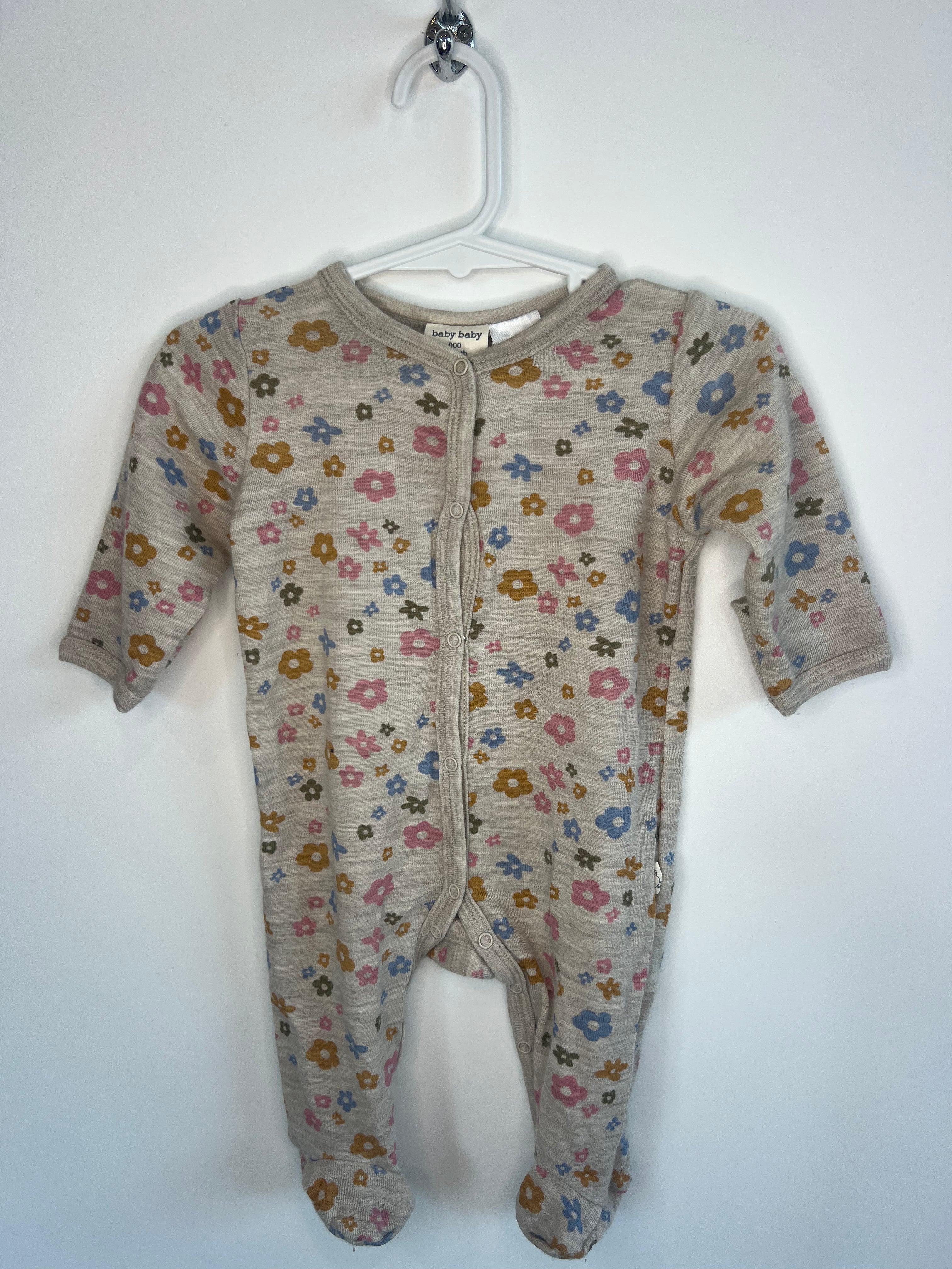 Baby Baby (0-3m) Merino Onesie