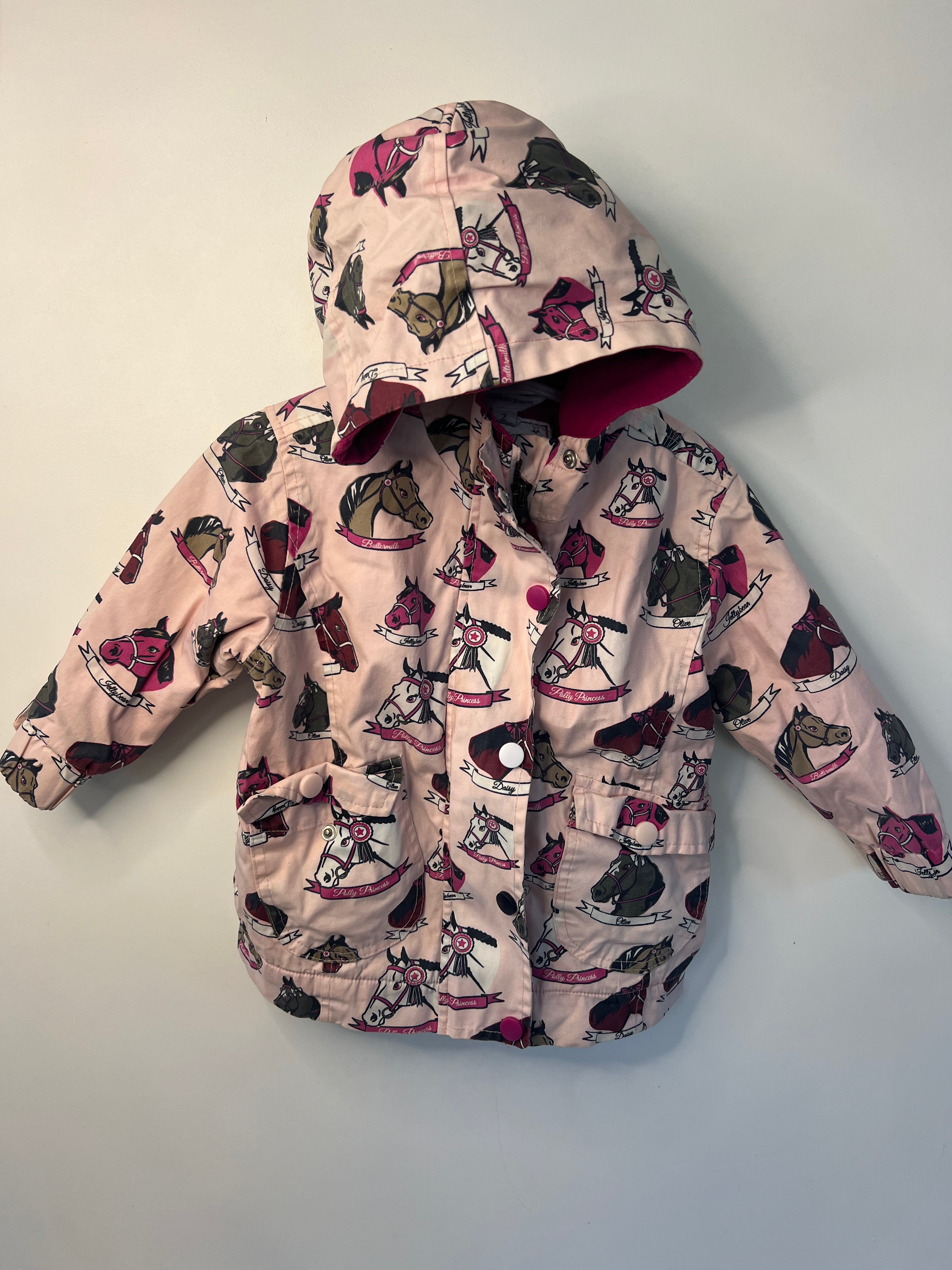 Pumpkin Patch (2 years) Horse Theme Jacket - Fleece Lined