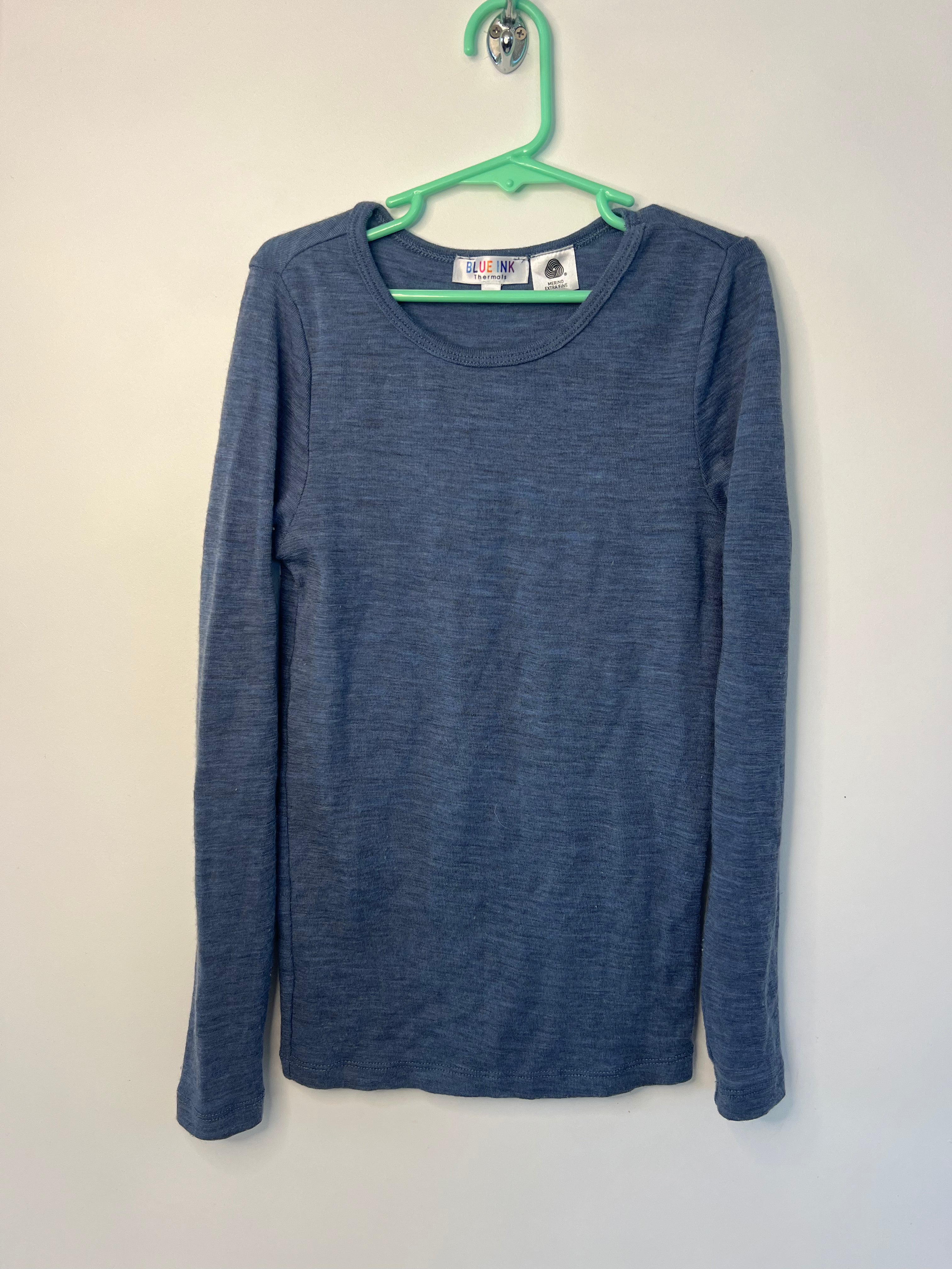 Blue Ink (12 years) merino top