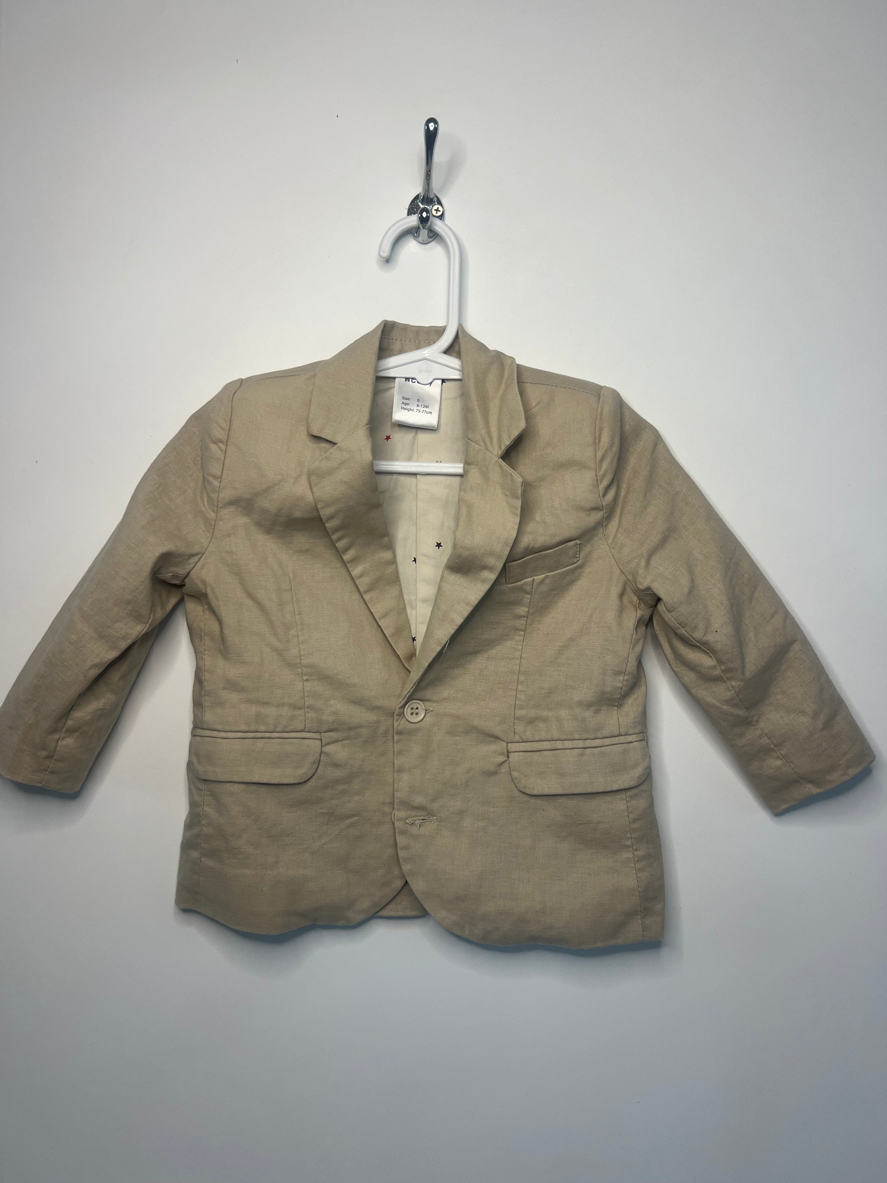 Teeny Weeny (6-12m) Linen Blazer