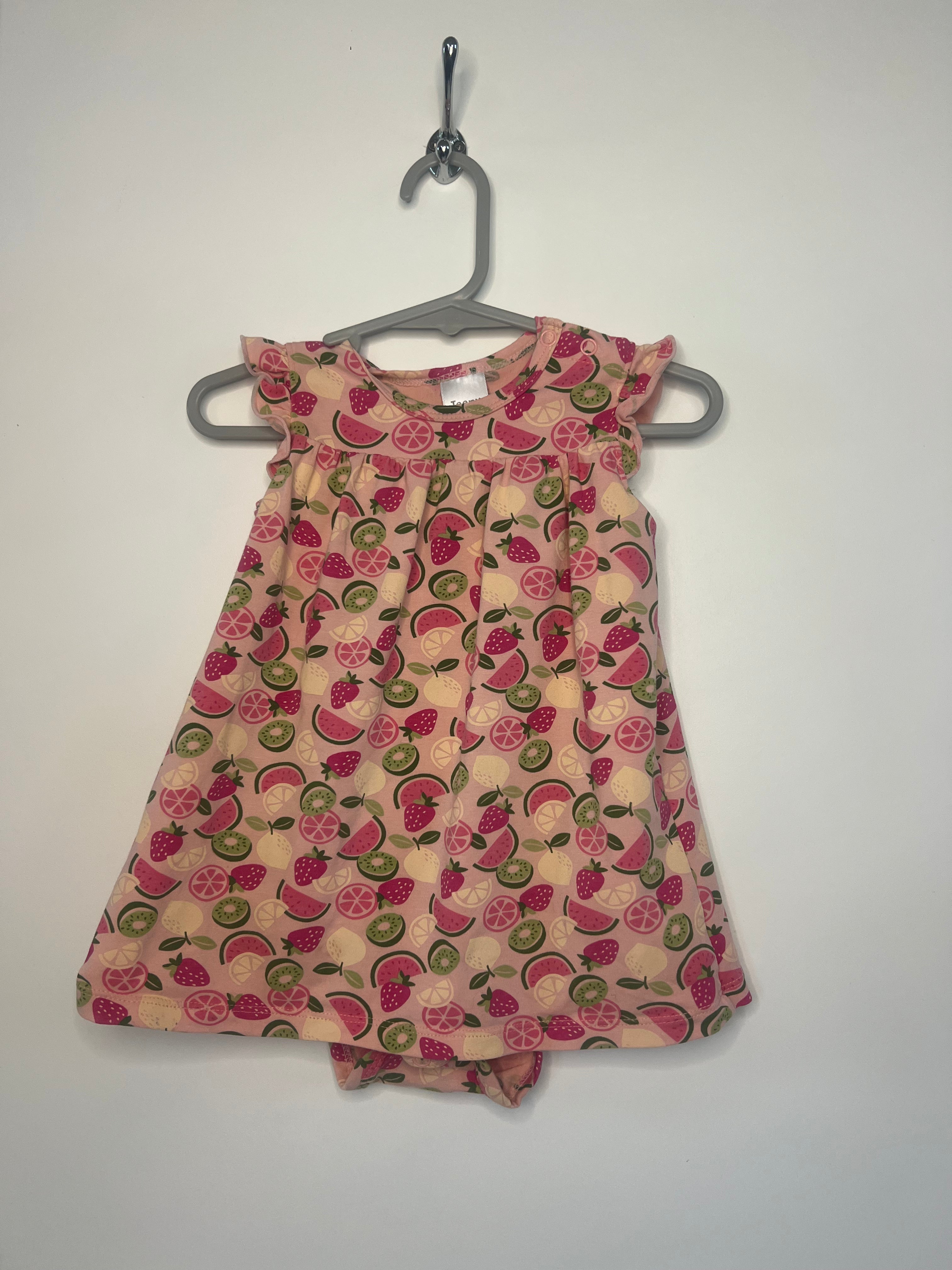 Teeny Weeny (12-18m) Dress with domes at crotch
